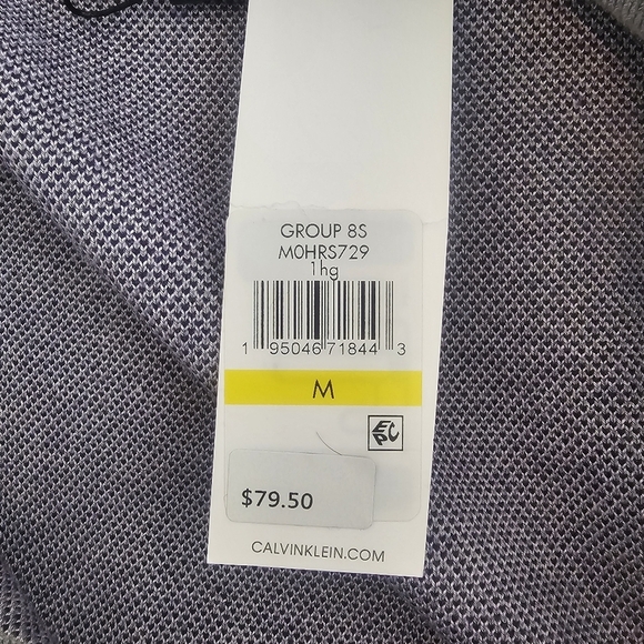 Calvin Klein Floral Print Sweater Pencil Skirt NWT Size M Pull-On Gray Purple - Picture 6 of 11